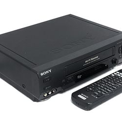 SONY SLV-N60 Hi-Fi Stereo VCR VHS Player/Recorder W/Remote