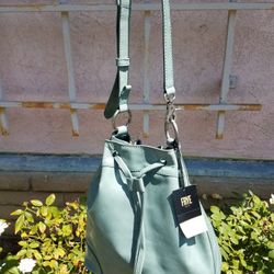 Genuine Italian Leather FRYE Drawstring Hobo Bag