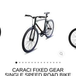 Caraci Fixie Bike Size Large Fixed Speed 
