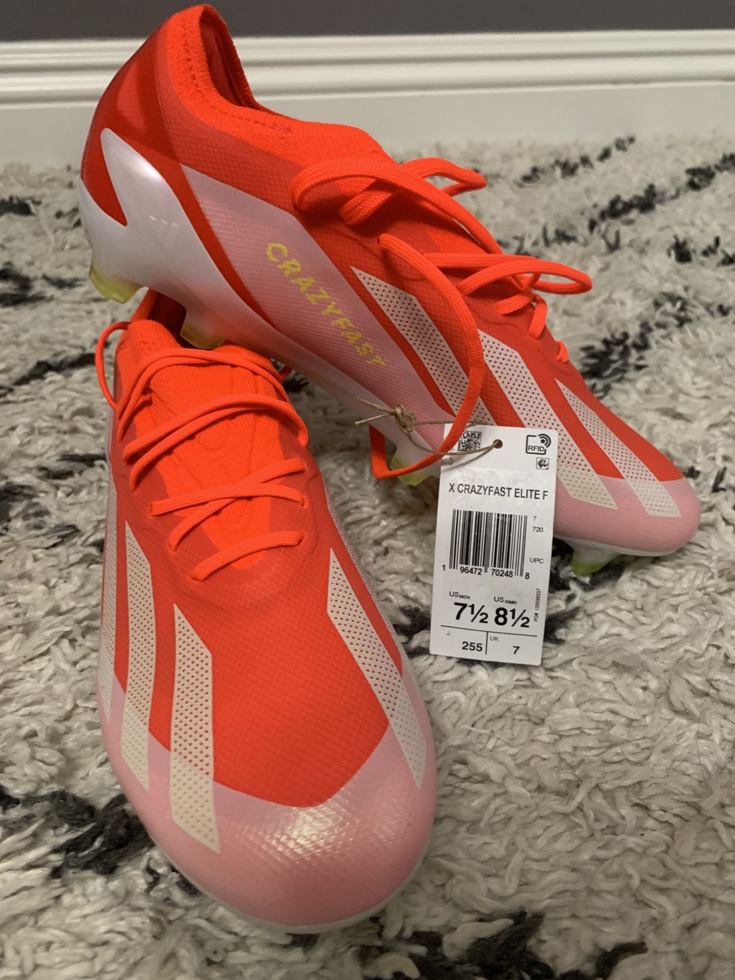 mens 7.5 womens 8.5 adidas X CrazyFast Elite FG Firm Ground