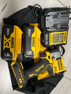 DeWalt 20V Brushless Impact Wrench with Batteries and Charger