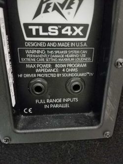 Peavey TLS 4X Speakers for Sale in Roswell GA OfferUp