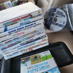Nintendo Wii Games Lots Of  Mario, Wii Sports Wii Resort, Wii Party Kirbys Etc.