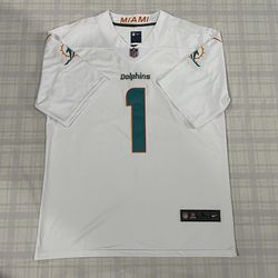 NFL Miami Dolphins White Jersey #1 TAGOVAILOA
