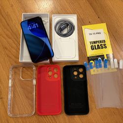 iPhone 15 Pro 128gb 89% Battery Unlocked Black Mint Condition 