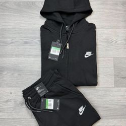 NIKE FLEECE PULLOVER HOODIE WITH PANTS SETS