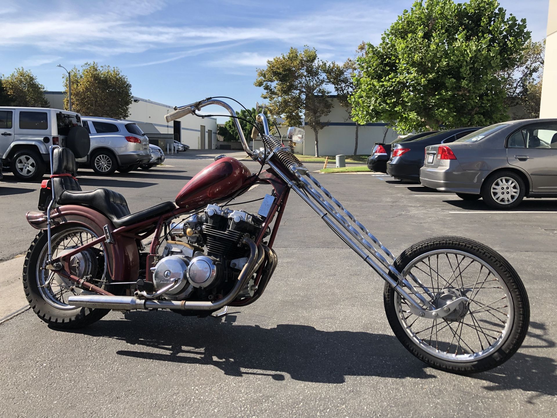 70’s Honda CB DOHC 750 chopper survivor