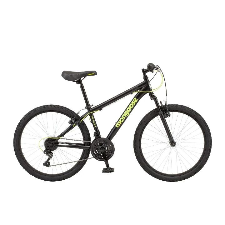 Mongoose black and green bike hotsell