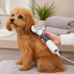 ⚡️Brand-new pet grooming dryer brush, never used.