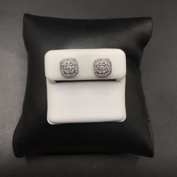 925 Sterling Silver 1.20CT MOISSANITE Screw Back Unisex Earrings 