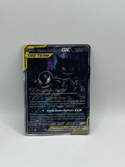 Non TCG Pokemon Venom & Gengar Gx Tag Team Fan Art Card