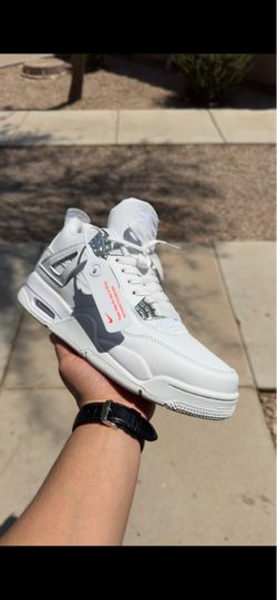 Jordan White Silver Sneakers