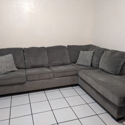Grey L-Sectional Couch 