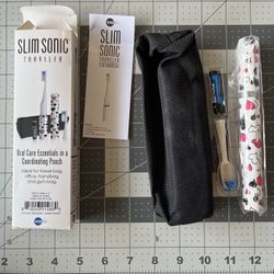 Brand New SLIM Sonic Battery Operated (AAA) Travel Toothbrush by Violife