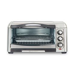Air Fryer Toaster Oven, 6 Slice Capacity, Stainless Steel