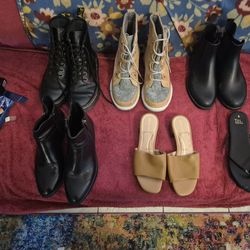 Women's shoes/ Boots.  Size 7 1/2 thru 8. 100.00 for all.