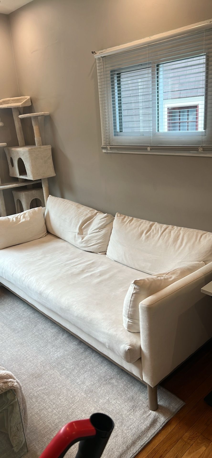 West Elm Linen Sofa