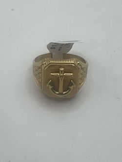14KYG Ring with Anchor