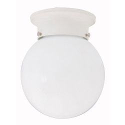 Capital Lighting 5569WH One Light Flush Mount Ceiling Light, White