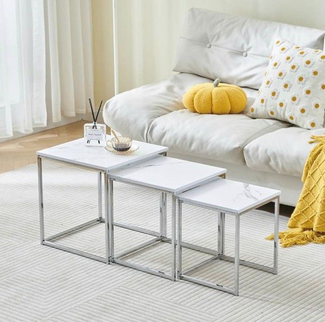 Set of 3 Nesting Tables, Coffee Tables