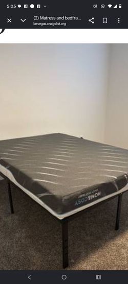 Mattress and bed frame good condition