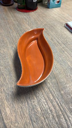 Orange/White Planter 