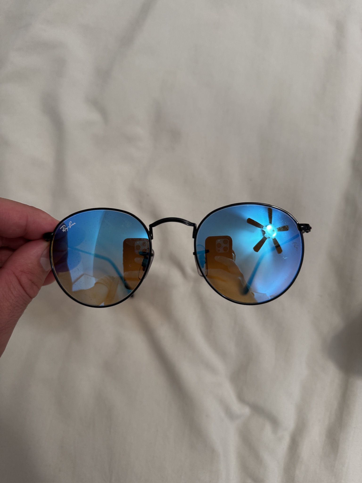 ROUND FLASH LENSES Ray Ban round flash lenses polarized main image 2
