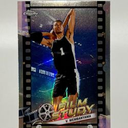 Victor Wembanyama 2023-24 Topps Chrome Film Study Refractor RC Rookie FS-13 Spur