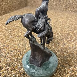 Remington Mountain Men. This Is A Reproduction, But A Very Good One Cast Bronze.