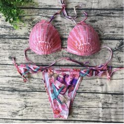 Padded Mermaid Bikini Medium Adjustable