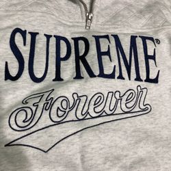 Supreme Forever Half Zip Sweatshirt Size Medium 