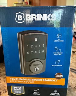 Brinks door key pad