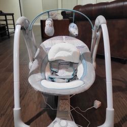 Ingenuity Comfort 2 Go Compact Portable Baby Swing With Music