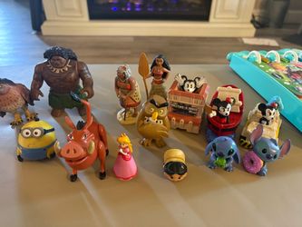 Mixed Disney & Character Toy Figures Lot