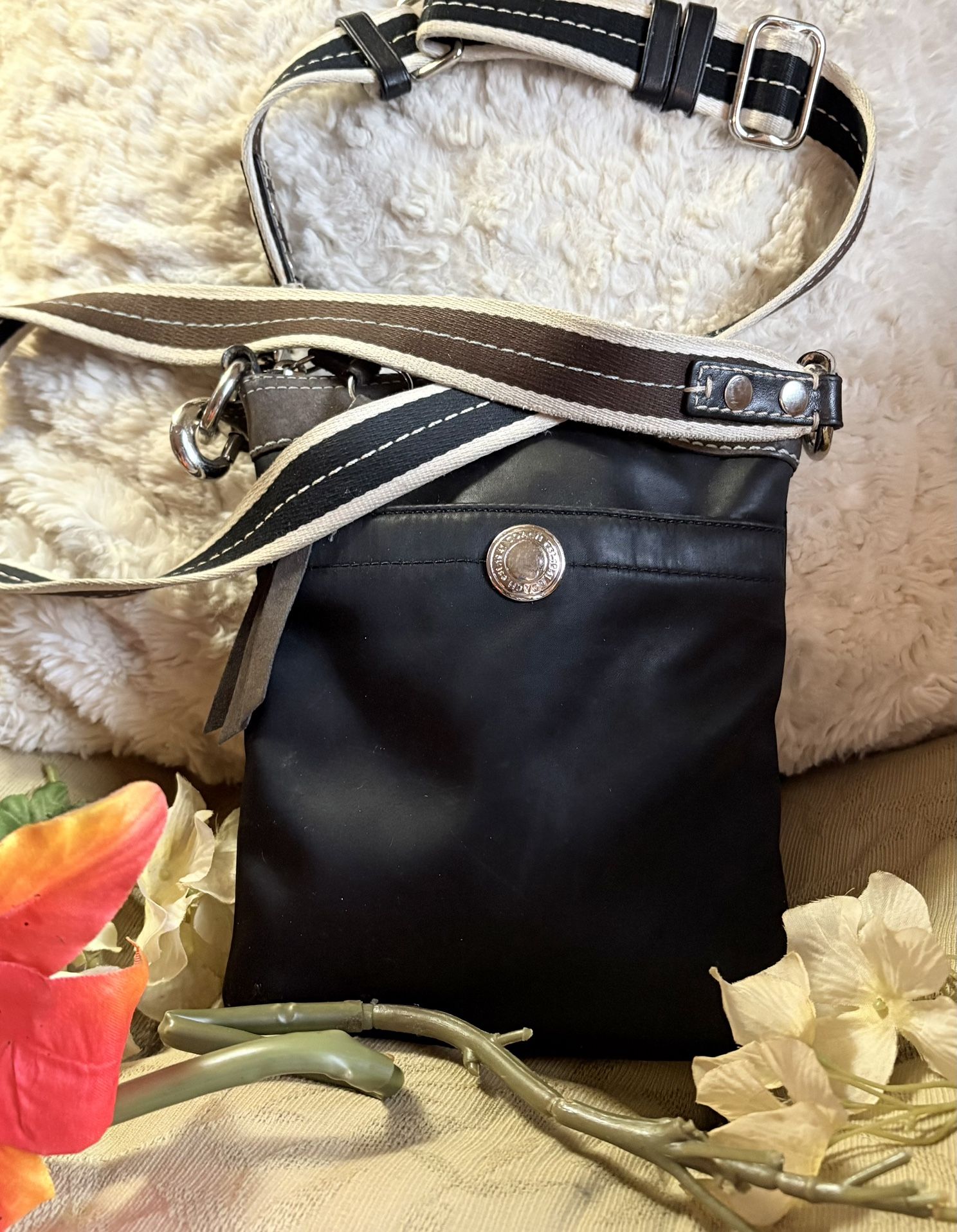 Vintage, Authentic Black Coach Crossbody.