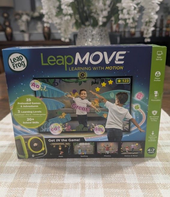 LeapFrog LeapMove Active Learning Video Game System New