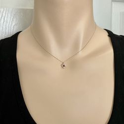 10k Solid Gold Necklace with cubic zirconia