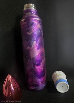 Tumbler handmade resin stainless steel