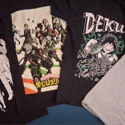 My HERO Academia Shirts Size Small Men