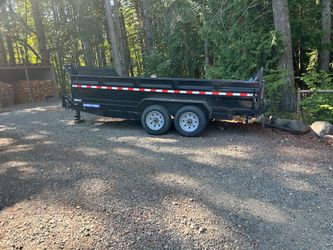 Sure-Trac low profile dump trailer
