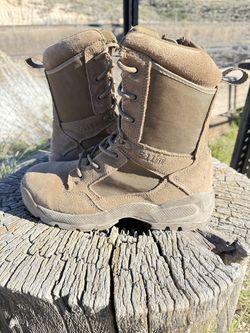 5.11 Tactical ATAC 2.0 8" Desert Boots size 9 Men's