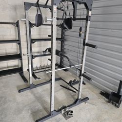 Weight Power Rack With Cables 