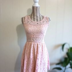 Pink Lace Dress
