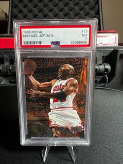 Fleer 1995-96 Fleer Metal Michael Jordan #13 PSA 7 Chicago Bulls Base Set