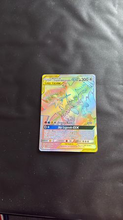 Pokemon Moltres & Zapdos & Articuno GX Rainbow Rare 69/68 Hidden Fates