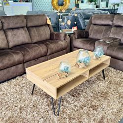 Memorial Day Pre Sale🇺🇸Beautiful Chocolate Reclining Sofa&Loveseat Available Limited Time $899