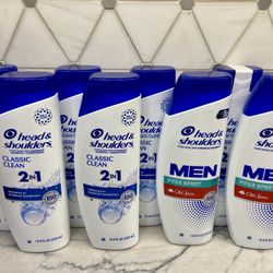 Head & Shoulders Classic Clean 2-in-1 Shampoo +Conditioner or Pure Sport Shampoo for All Hair Types, 12.5 Fl oz. New