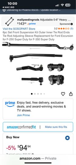 Ford F-250/350, Excursion New Frt End Suspension Kit. See Photos