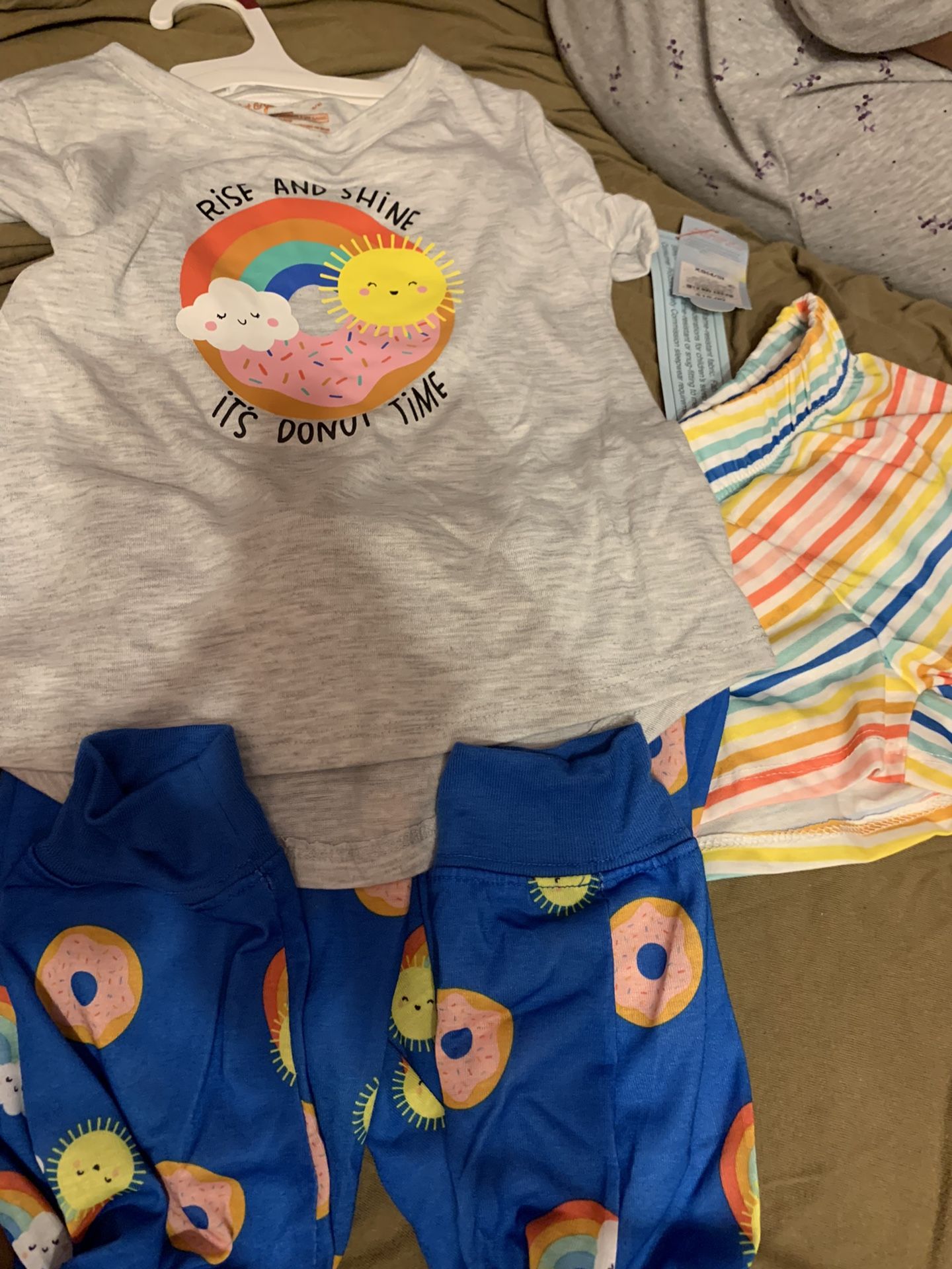 Toddler Girls 3 Piece Pj Set NEW