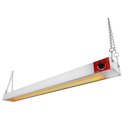 CROSSON Electric Overhead Strip Heater Commercial,60 Inch Food Heat Lamp with German EGO Thermostat,Suspended Chain and Undermount Brackets,Food Warmi